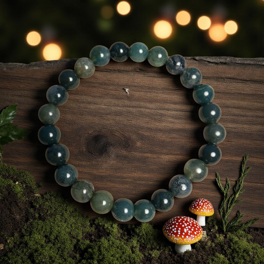 Bracelet Agate Mousse 8mm