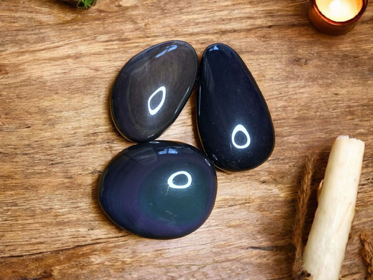 Galet Obsidienne Œil Céleste