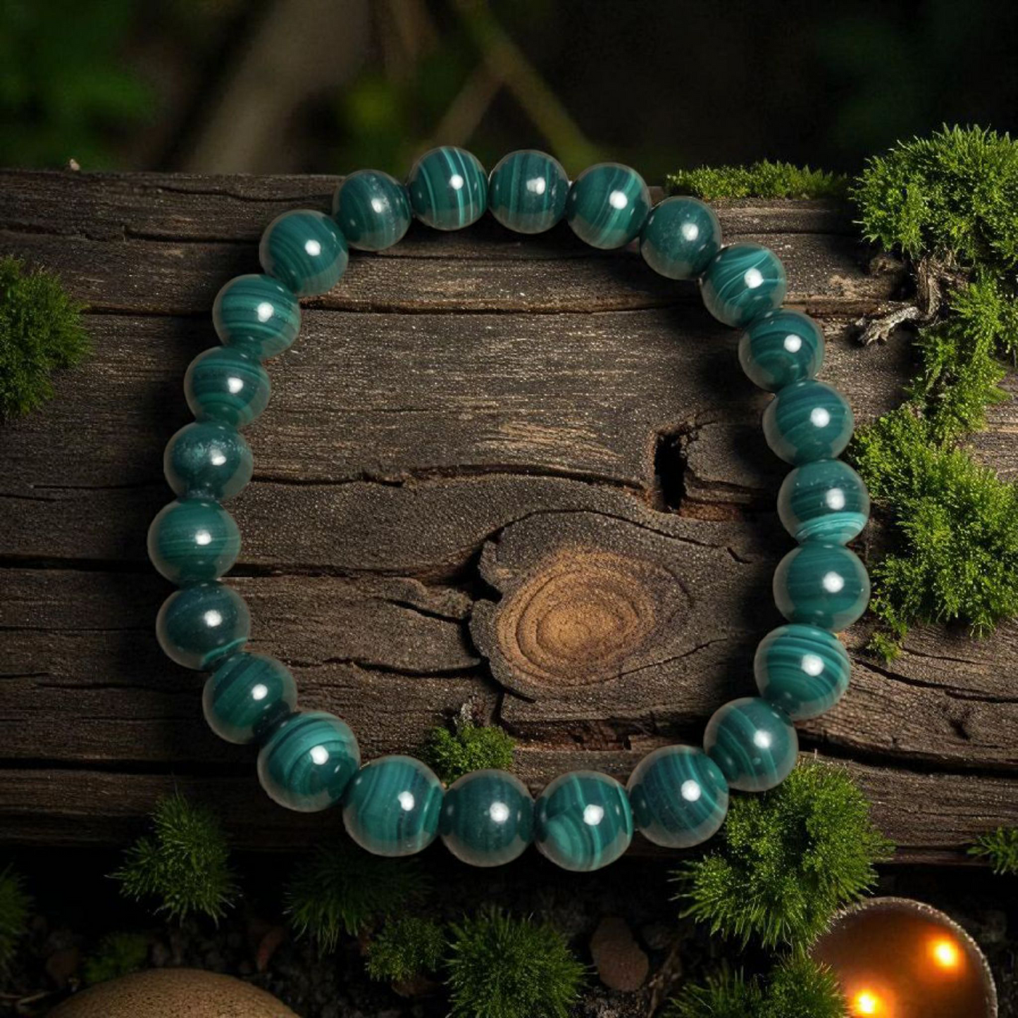 Bracelet Malachite 8mm