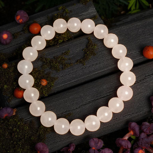 Bracelet Quartz rose 8mm