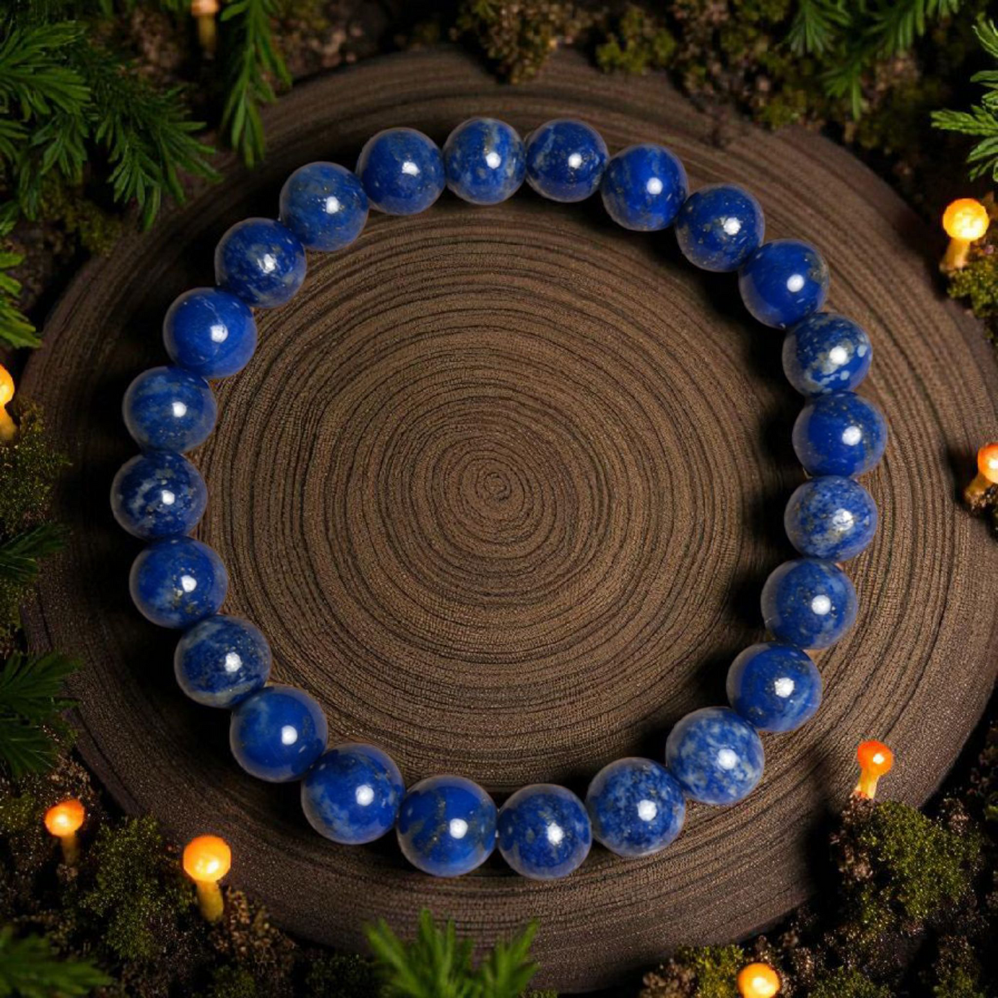 Bracelet Lapis-lazuli 8mm