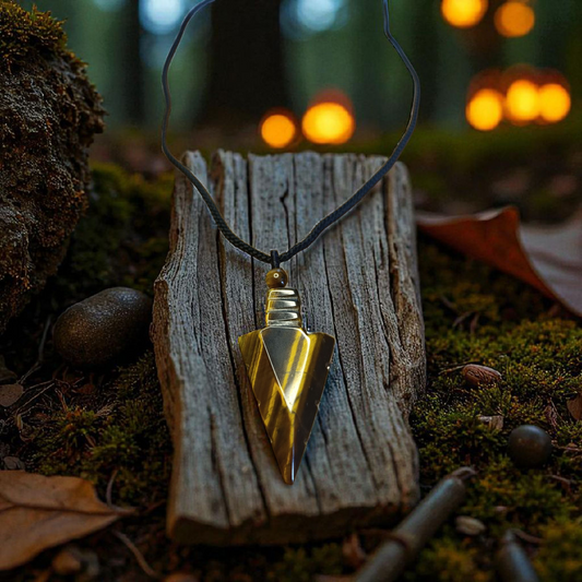 Pendentif Scáthach - Pointe de Flèche Œil de Tigre